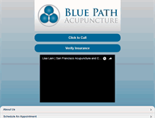 Tablet Screenshot of bluepathacupuncture.com